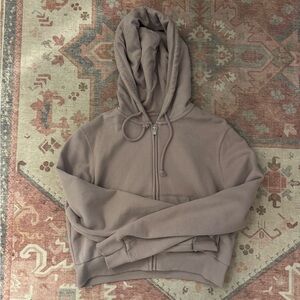 Hollister Purple Zip Up Sweatshirt